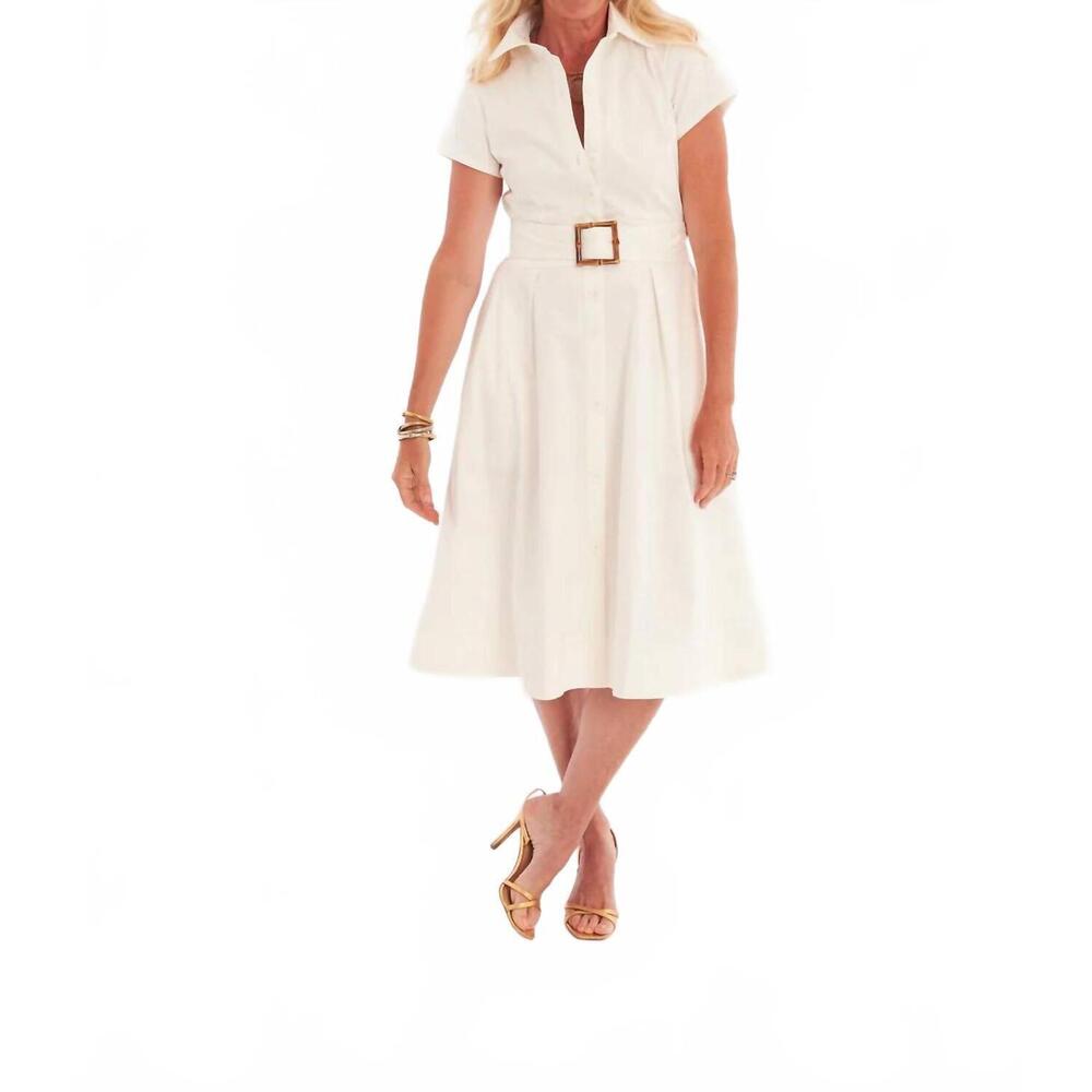 NEW CK BRADLEY milan dress in white